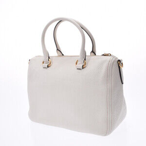 Prada handbag bag white calfskin